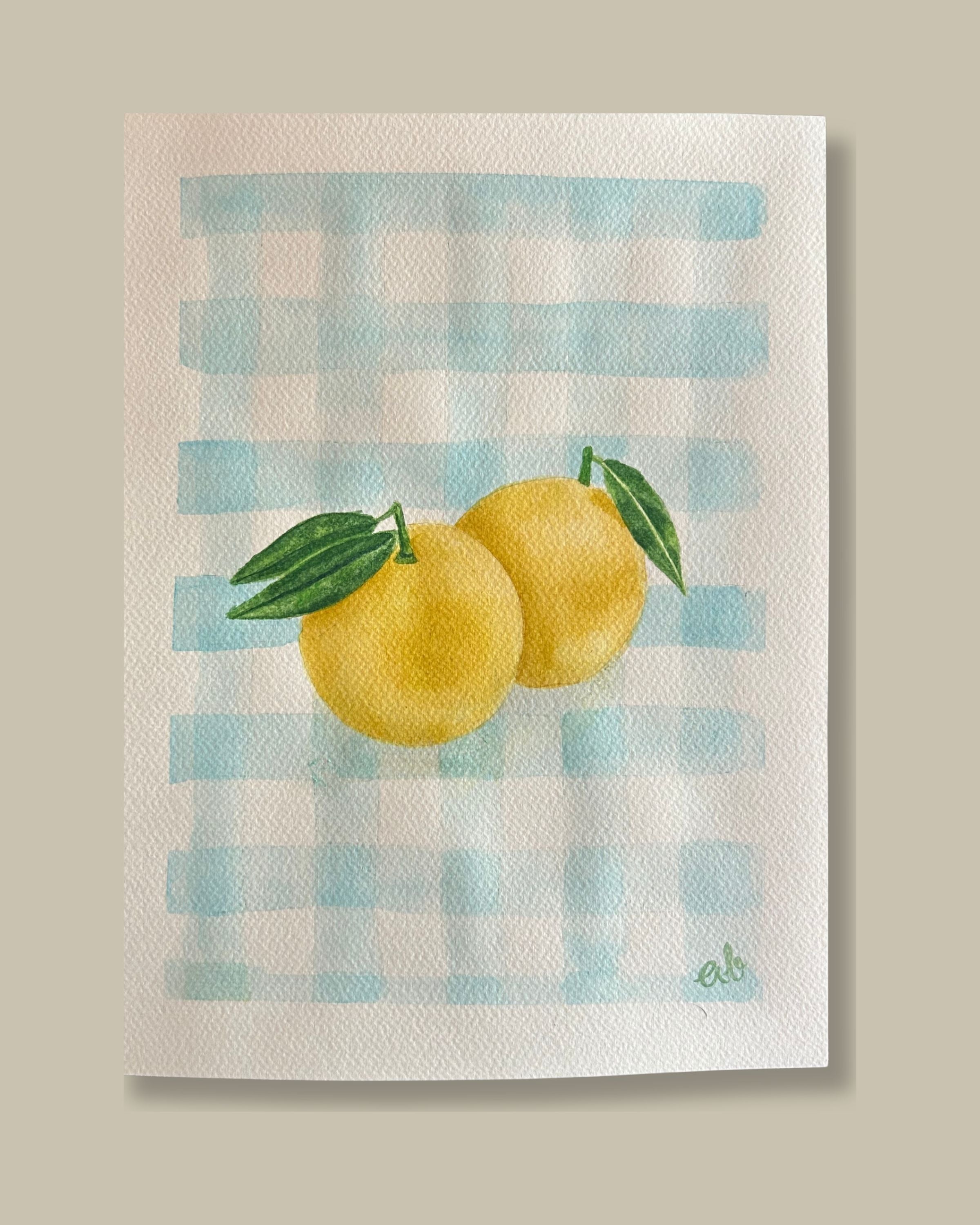 Limones - Acuarela Original
